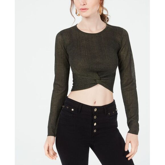Guess Soleil Twist Front Cropped Top - Picture 1 of 2